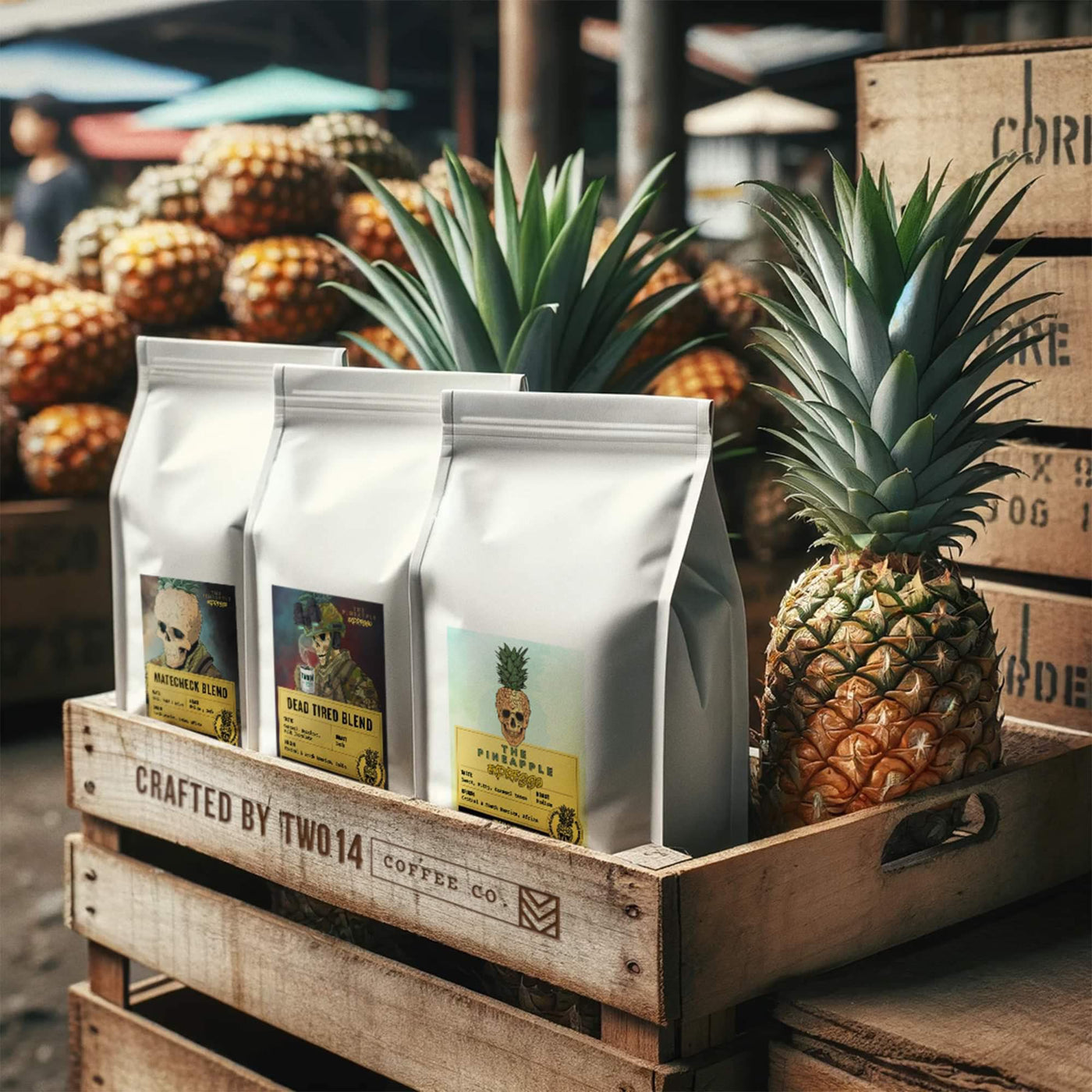 Pineapple Coffee and Magnet Pack
