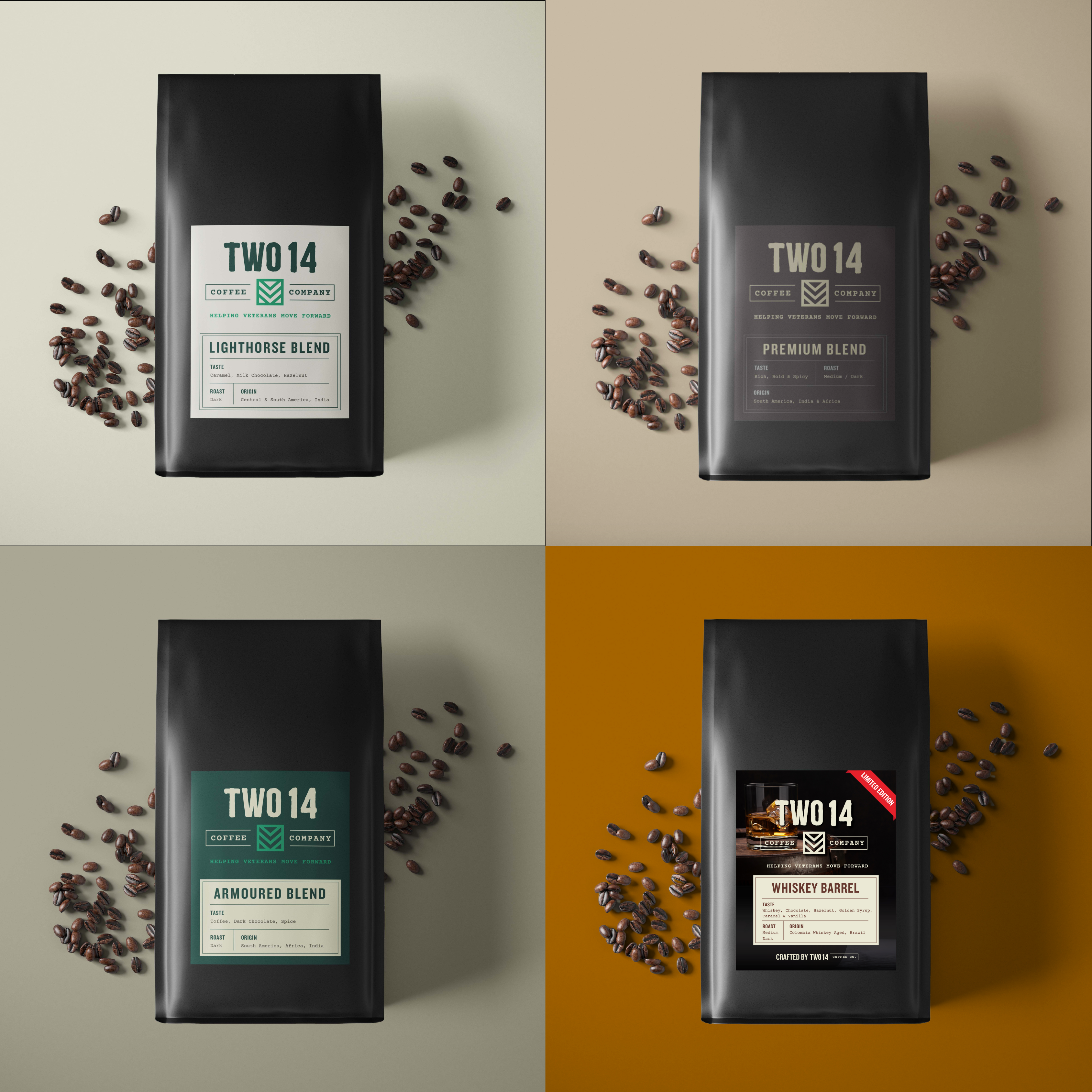 Two 14 Collection Roast Coffee Sample